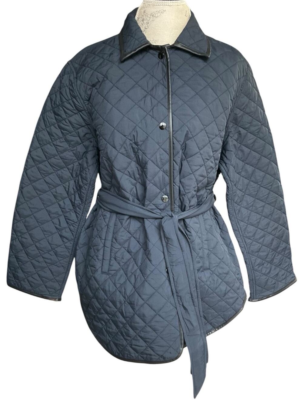 rag & bone New York Women’s Quilted Riding Belted Jacket Size Medium NWT